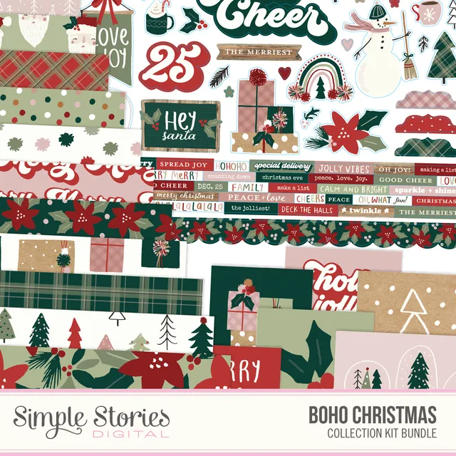 simple-stories-boho-christmas-digital-kit-download image 1
