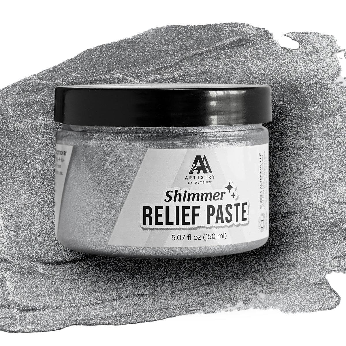 altenew-shimmer-relief-paste-strukturpaste-silber-150ml image 1