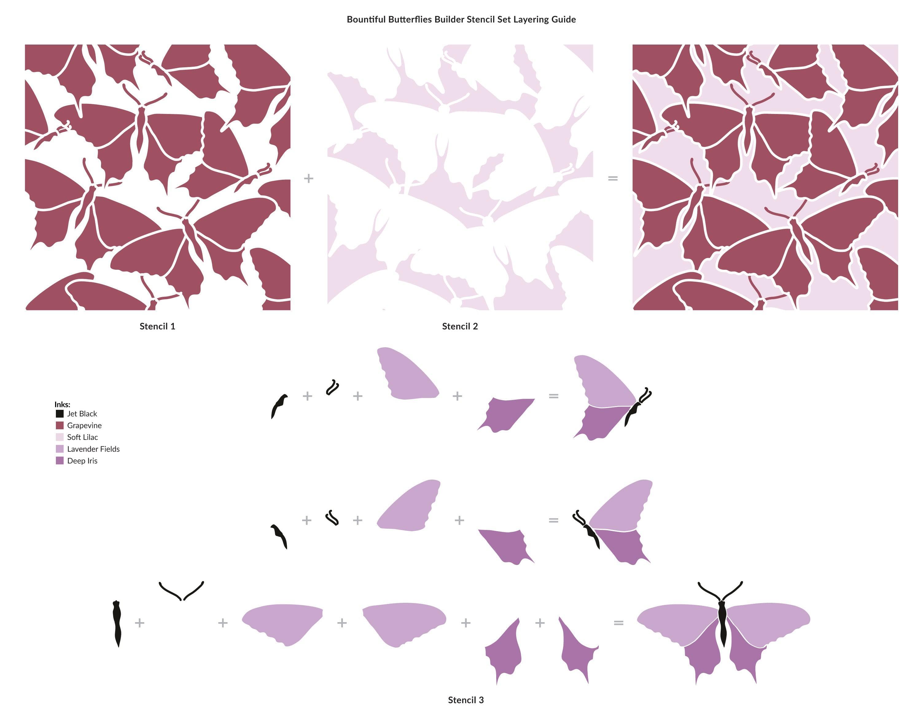 altenew-bountiful-butterflies-schablonen-set-3-teilig-6x6 image 3