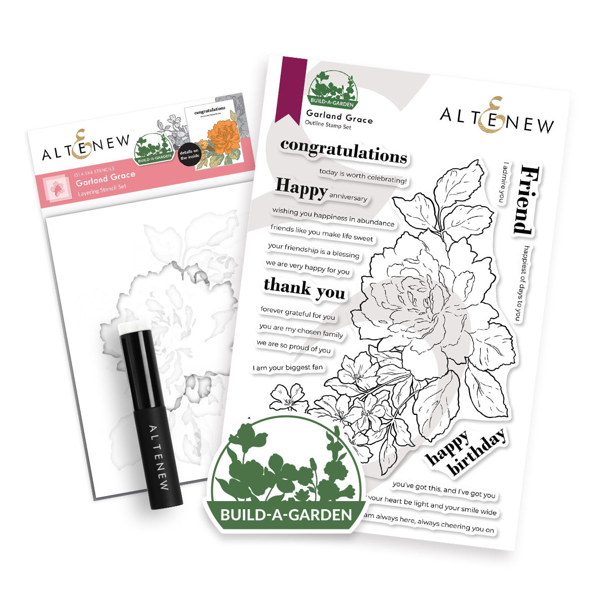altenew-build-a-garden-garland-grace-stempelset-rose-6x8 image 1