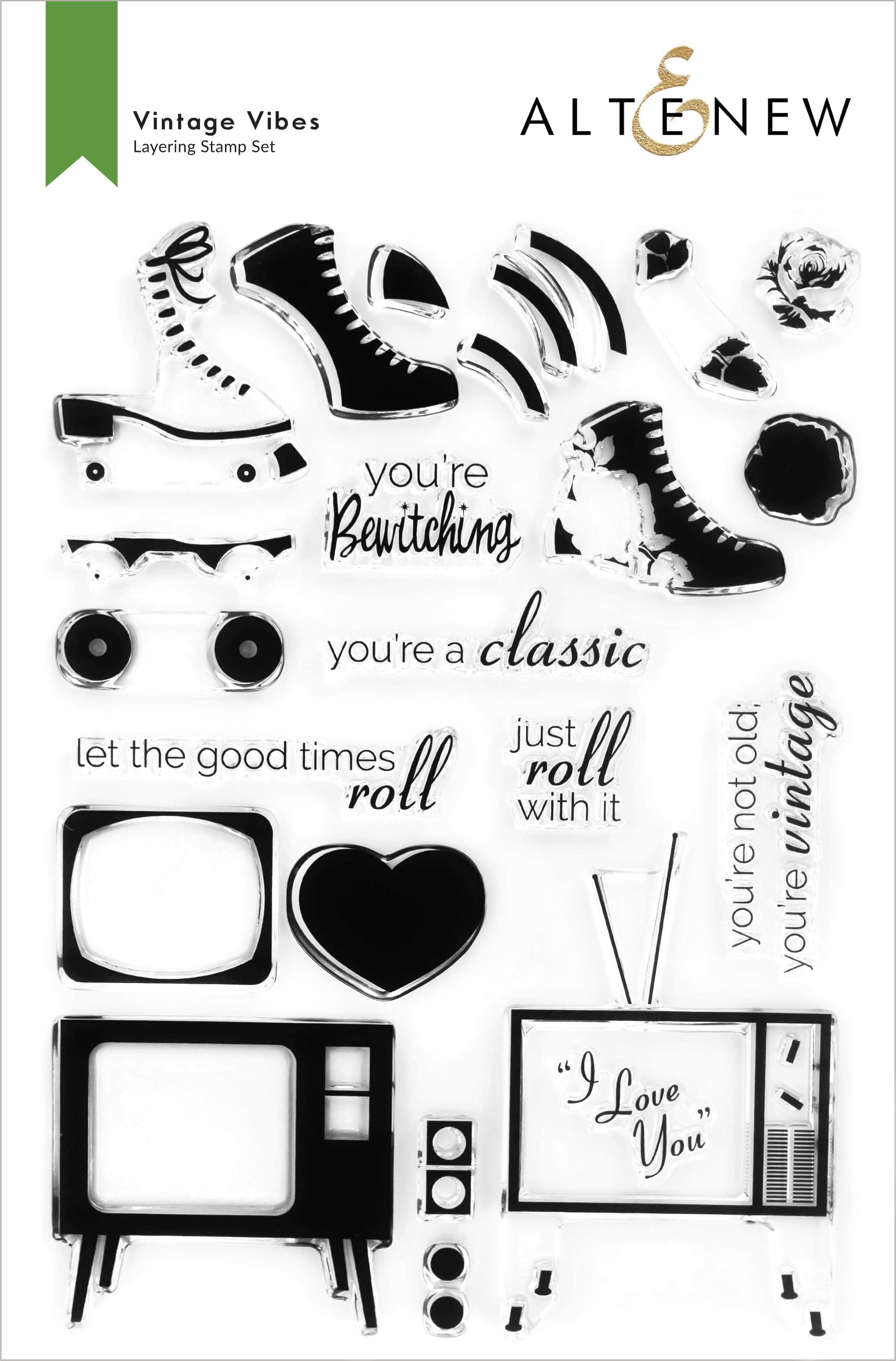 altenew-vintage-vibes-stempelset-6x8-retro-24-stempel image 1