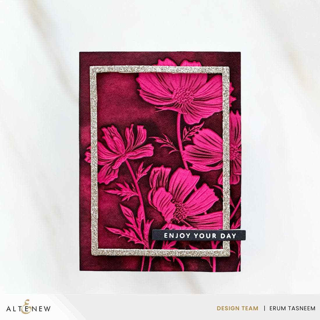 altenew-dancing-cosmos-bundle-pr-gefolder-6x6-schablone image 6