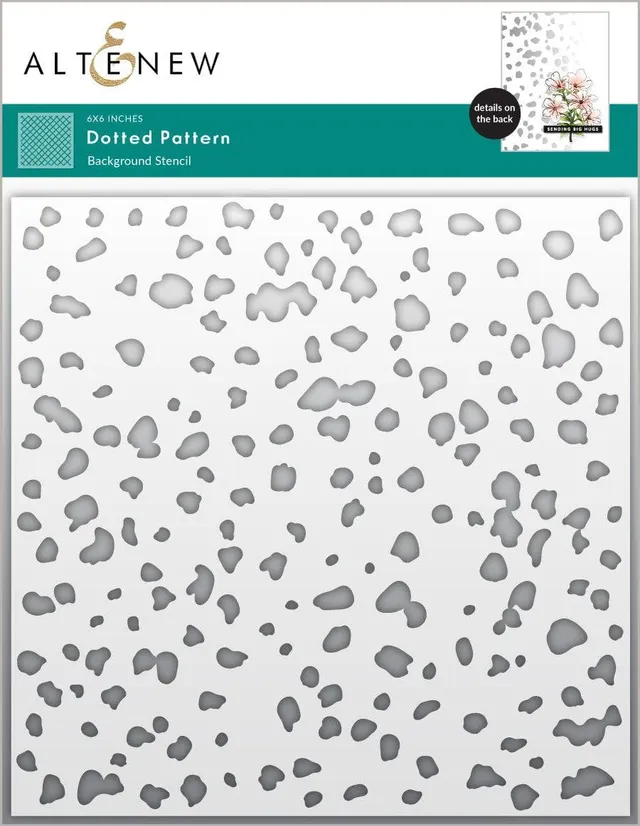 altenew-stencils-dotted-pattern-schablone-punkte-15x15cm image 1