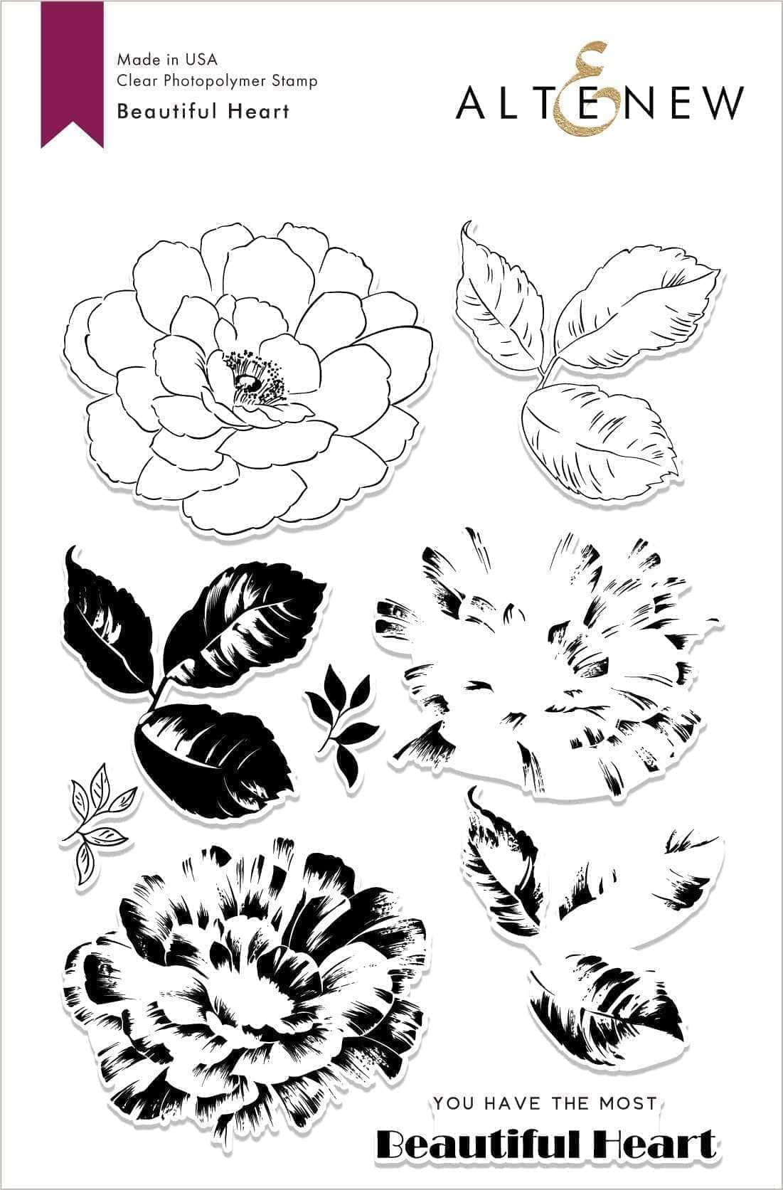 altenew-beautiful-heart-stempelset-blume-9-stempel image 1