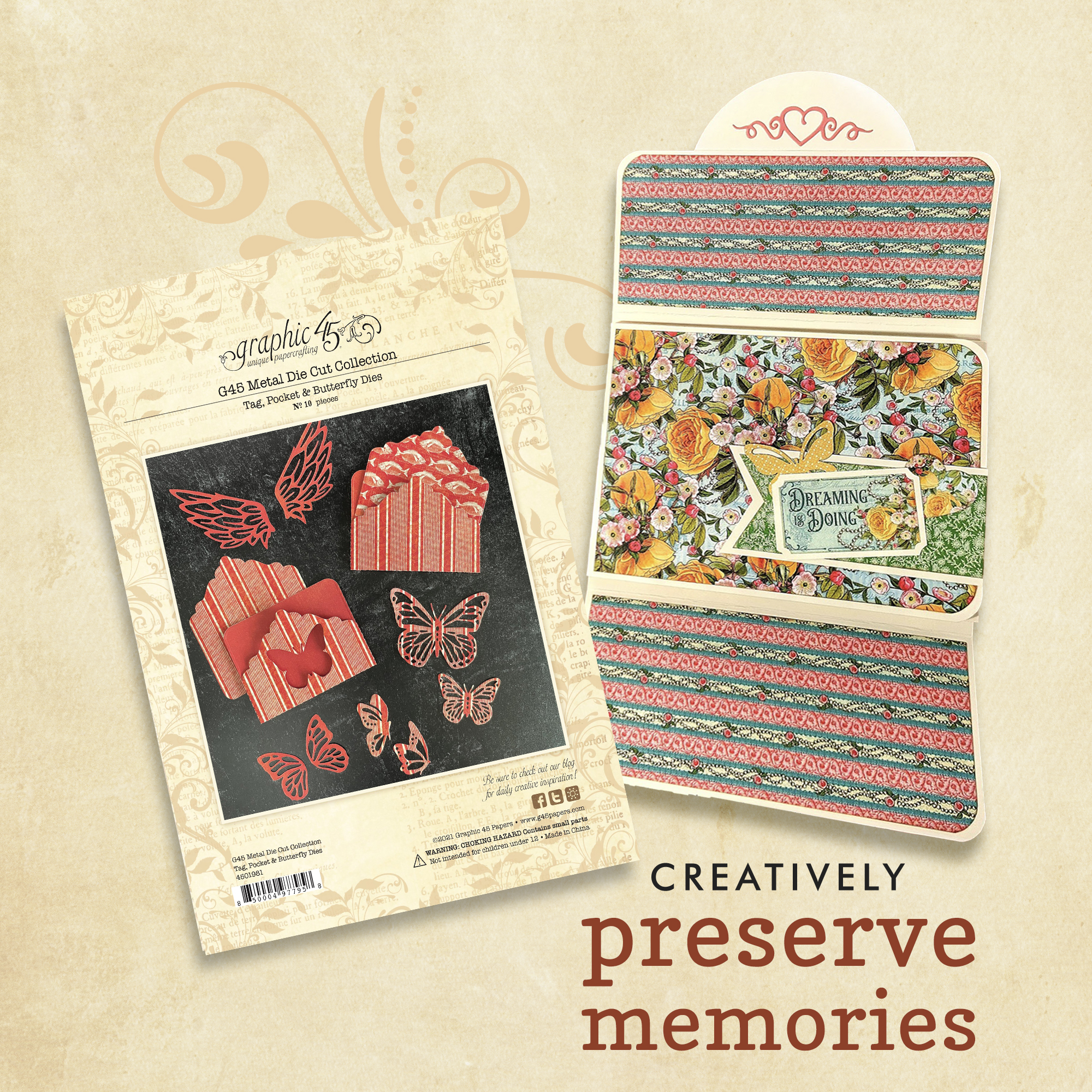 graphic-45-staples-tag-pocket-butterfly-stanzen-10tlg image 8
