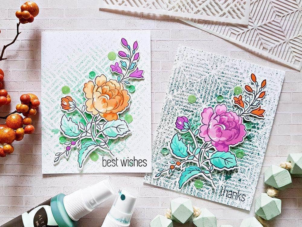 altenew-inks-square-weave-schablone-2-ink-sprays-set image 3