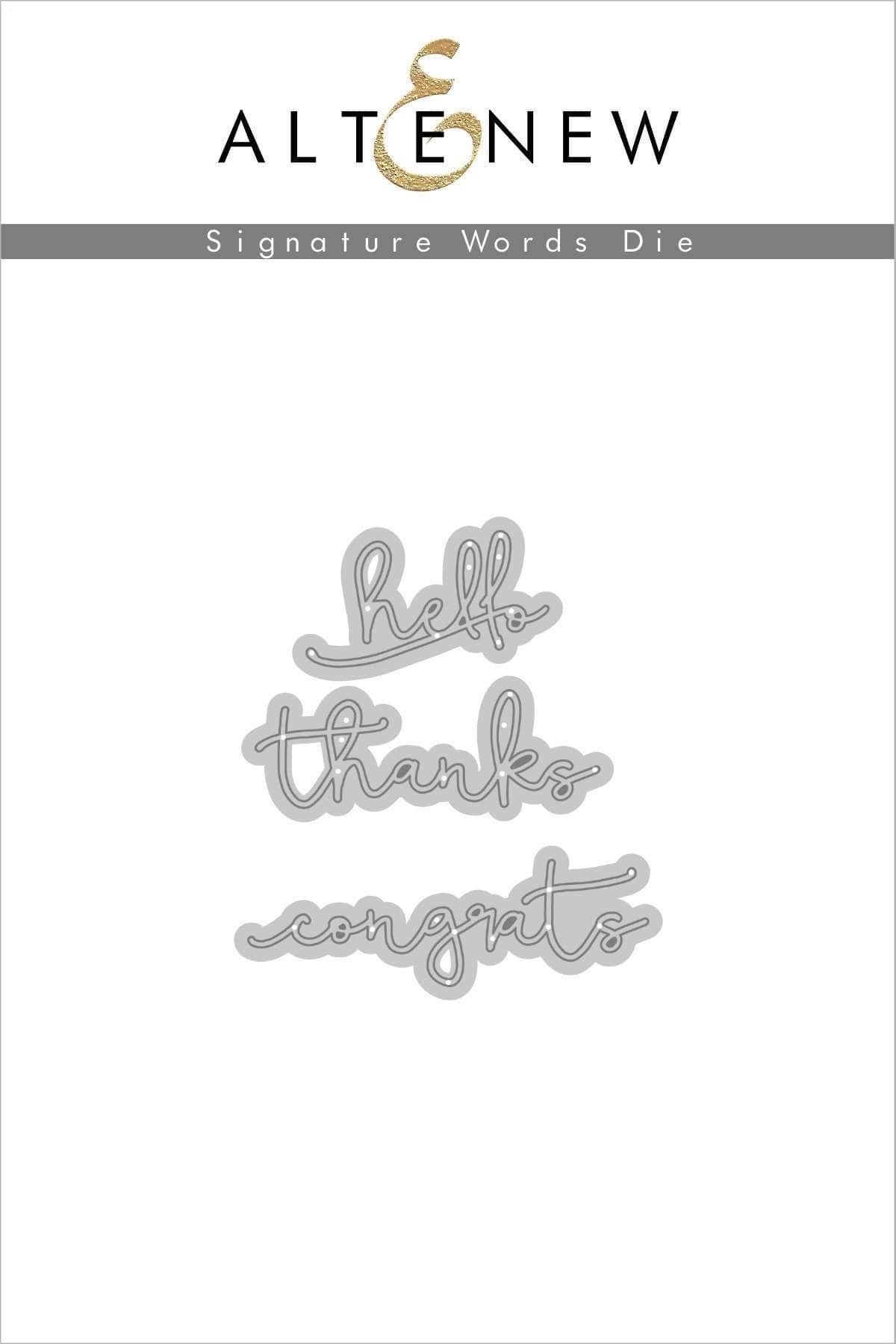 altenew-signature-words-stanzen-set-schreibschrift-3-teilig image 1