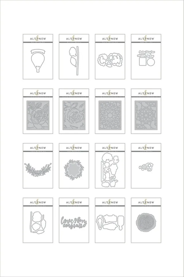 altenew-summertime-smiles-die-bundle-stanzschablonen-16-teilig image 1