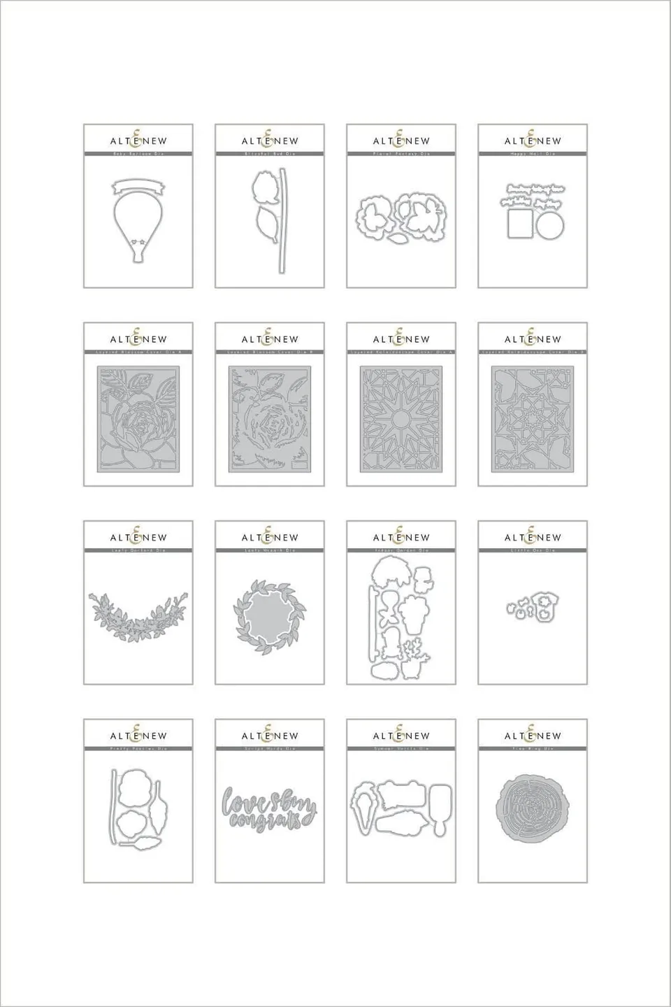 altenew-summertime-smiles-die-bundle-stanzschablonen-16-teilig image 1