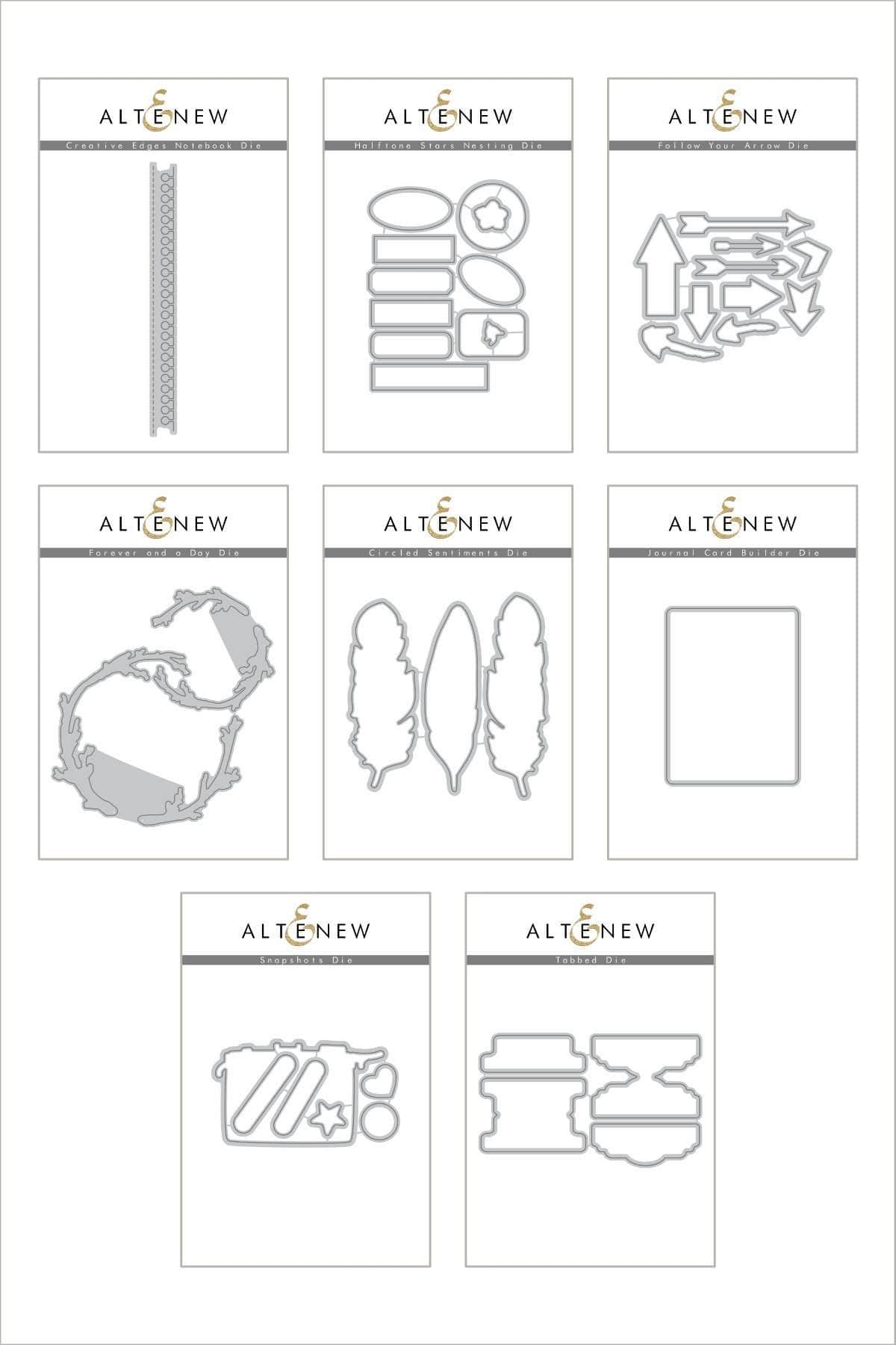 altenew-snapshots-of-our-story-die-bundle-stanzen-8-sets image 1
