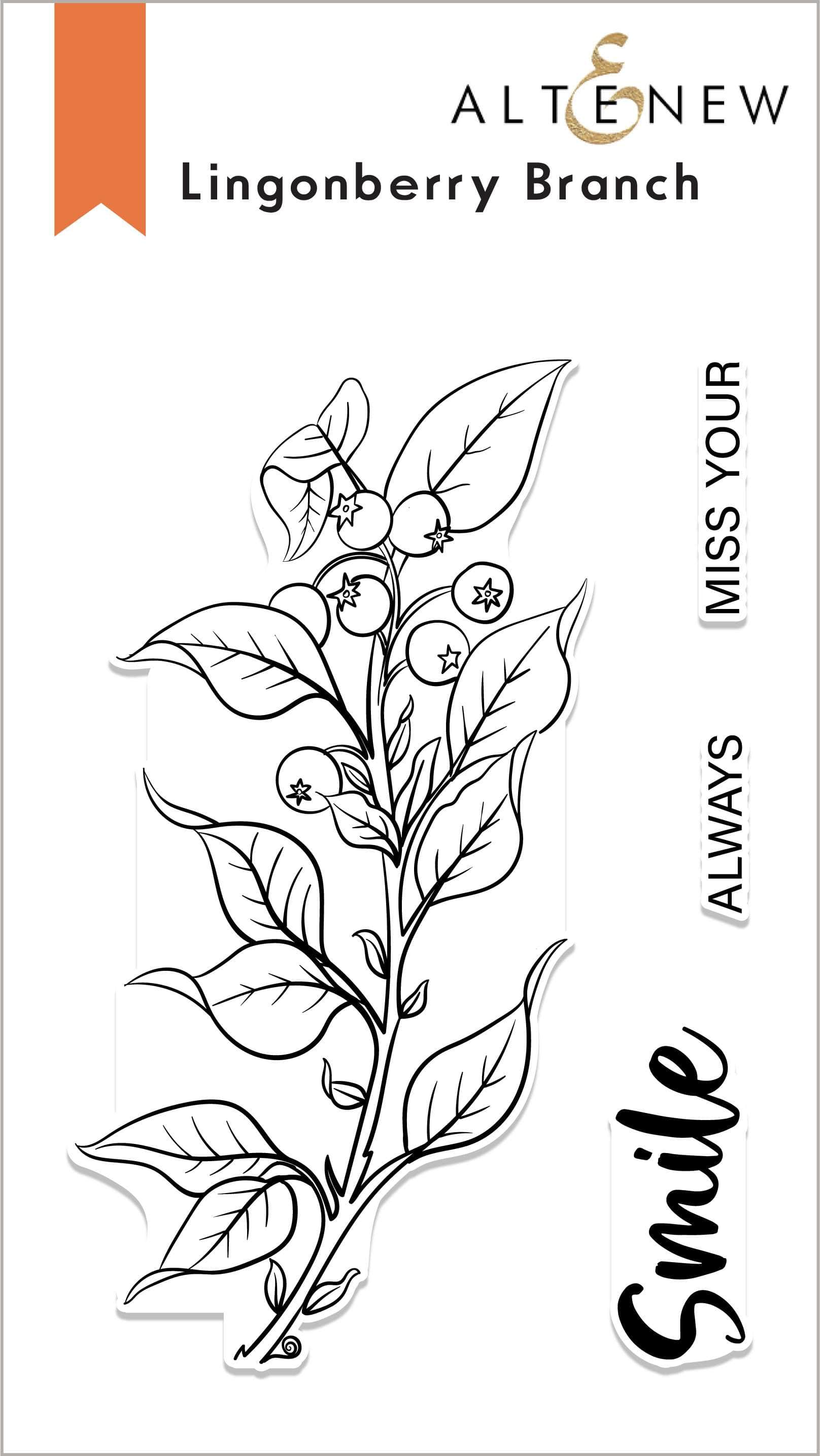altenew-lingonberry-branch-ministempel-2x3-beeren image 1