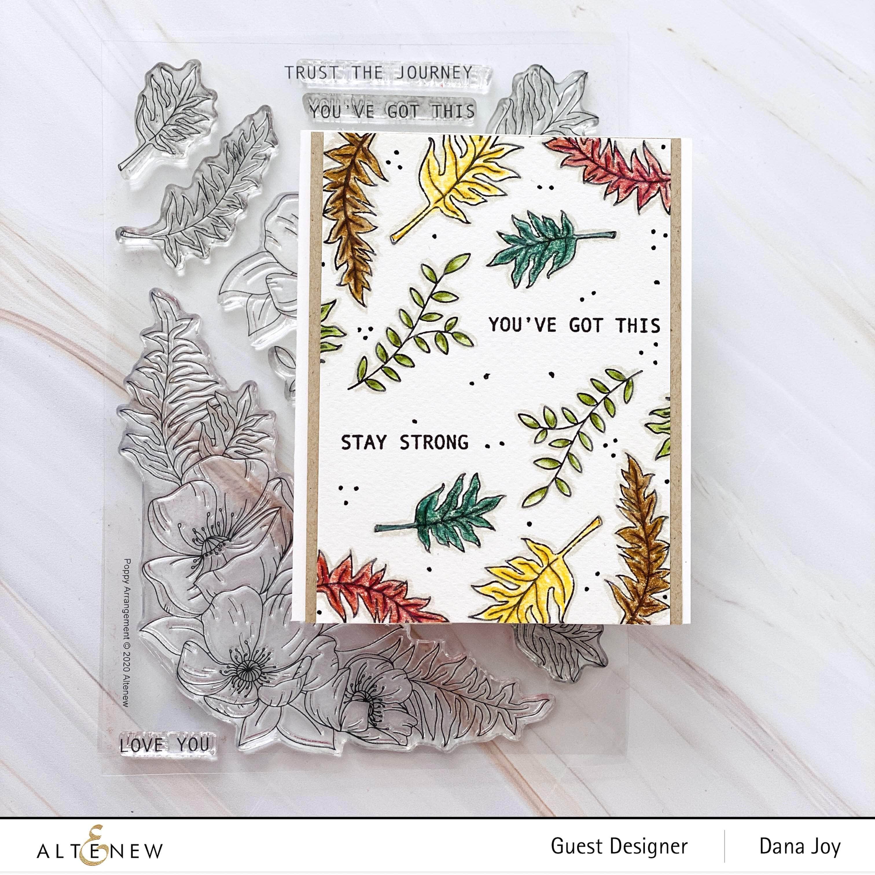 altenew-poppy-arrangement-stempelset-mohn-6x8-floral image 3