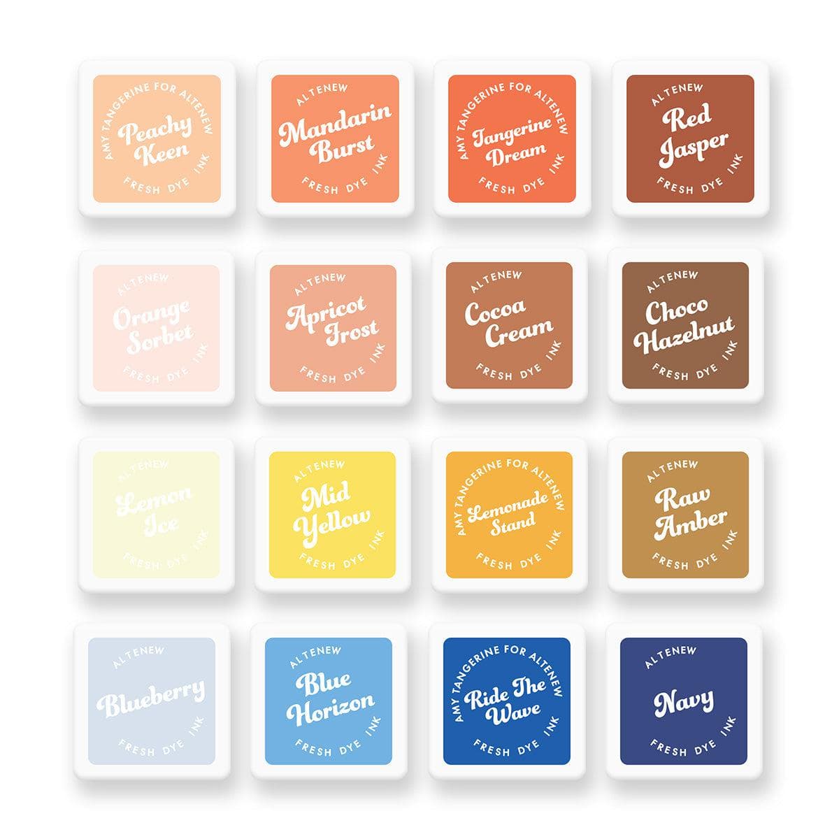 altenew-summertime-shades-fresh-dye-ink-stempelkissen-16er-mini-set image 2
