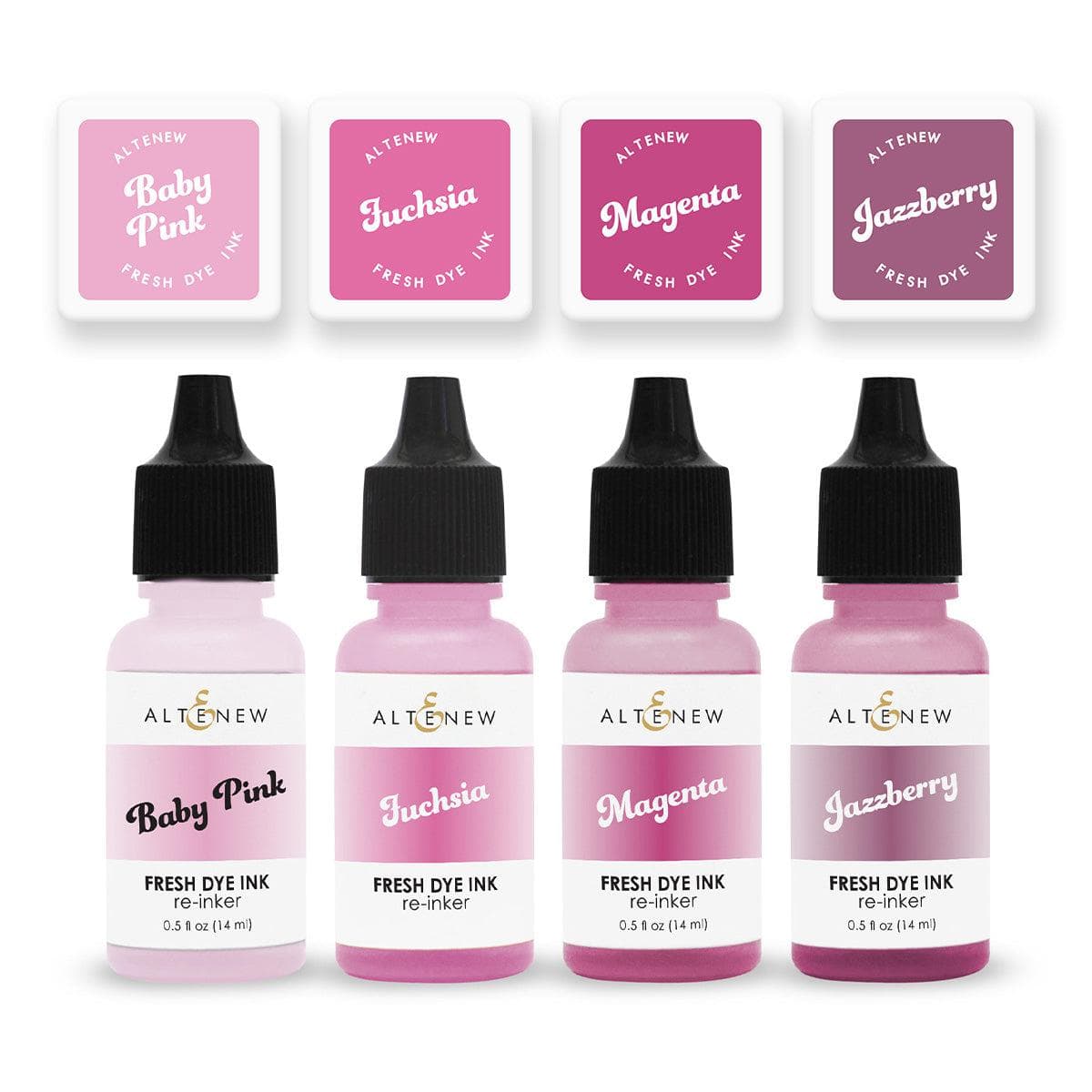 altenew-bubblegum-dreams-fresh-dye-ink-stempelkissen-mini-cubes-reinker-pink image 1