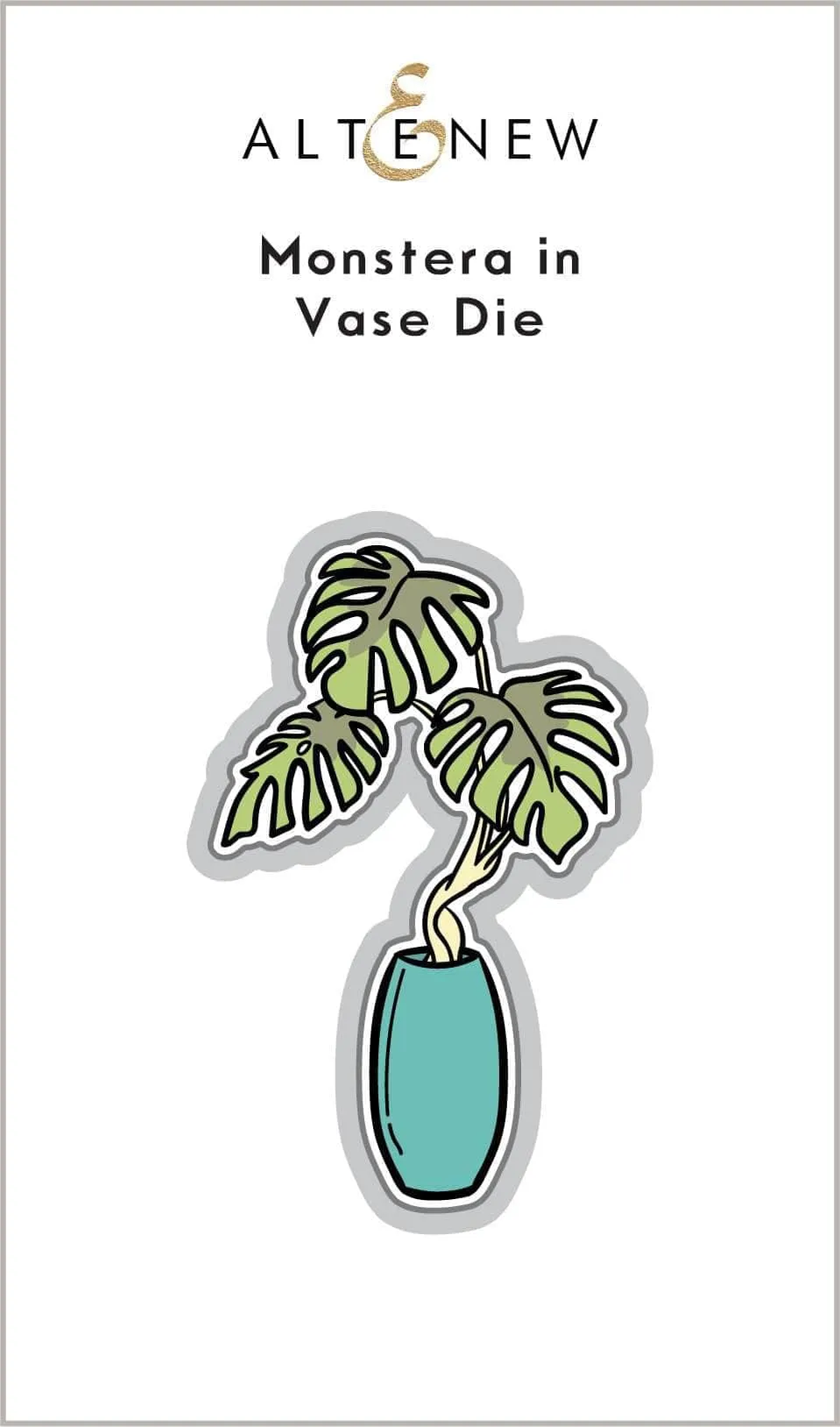 altenew-monstera-in-vase-stanzschablonen-mini-pflanze image 1