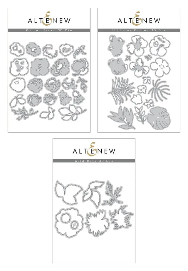 altenew-amazing-astrology-floral-3d-stanzen-bundle image 1