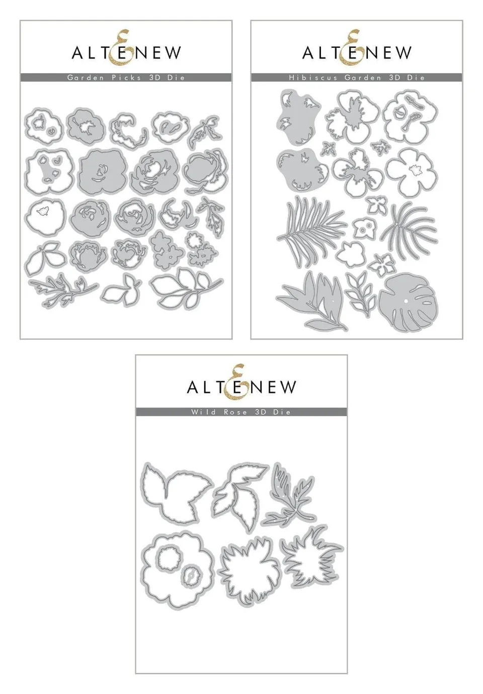 altenew-amazing-astrology-floral-3d-stanzen-bundle image 1