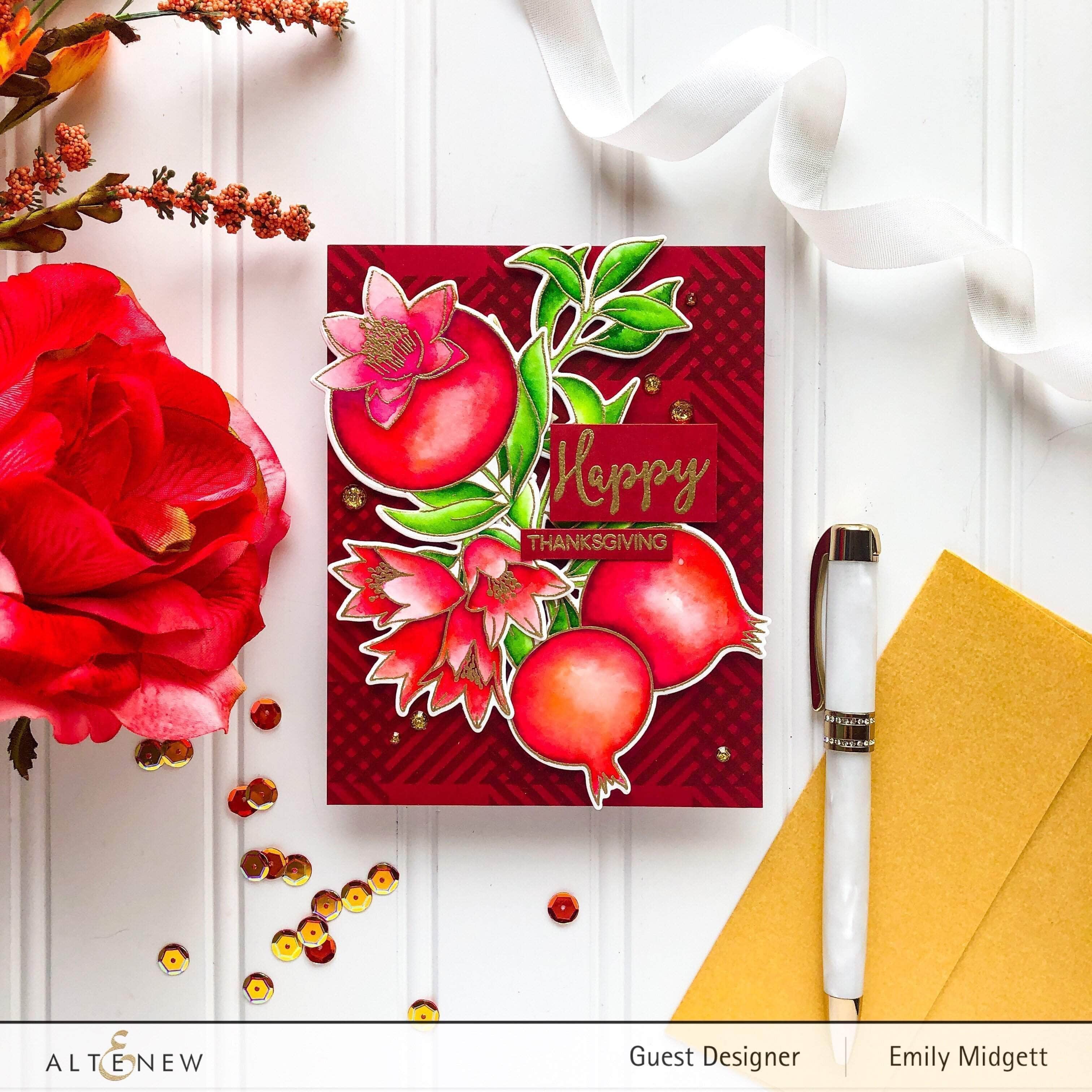 altenew-happy-pomegranates-dies-granatapfel-stanzen-7-teilig image 4