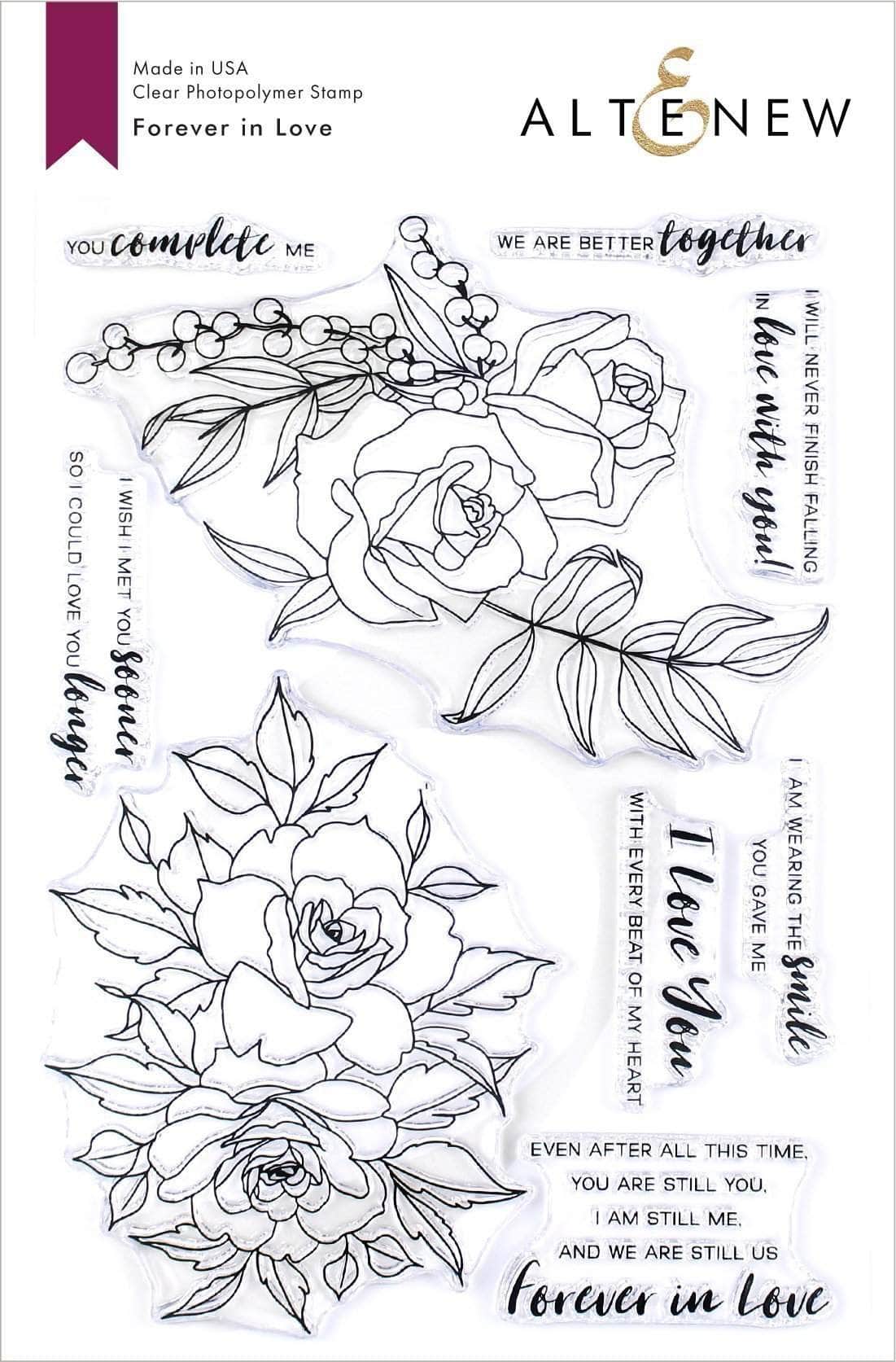 altenew-forever-in-love-stempelset-rosen-liebe-6x8-zoll image 1