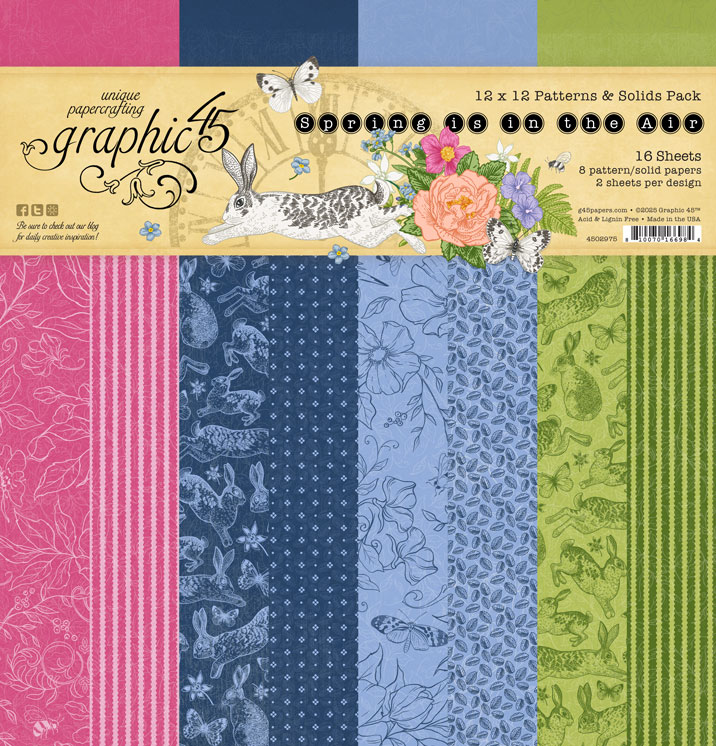 graphic-45-spring-is-in-the-air-designpapier-12x12-16-bogen image 1