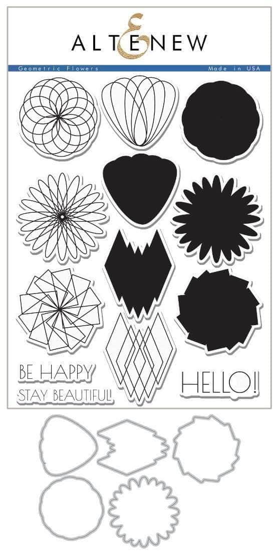 altenew-geometric-flowers-stempelset-mit-stanzen-blumen image 1