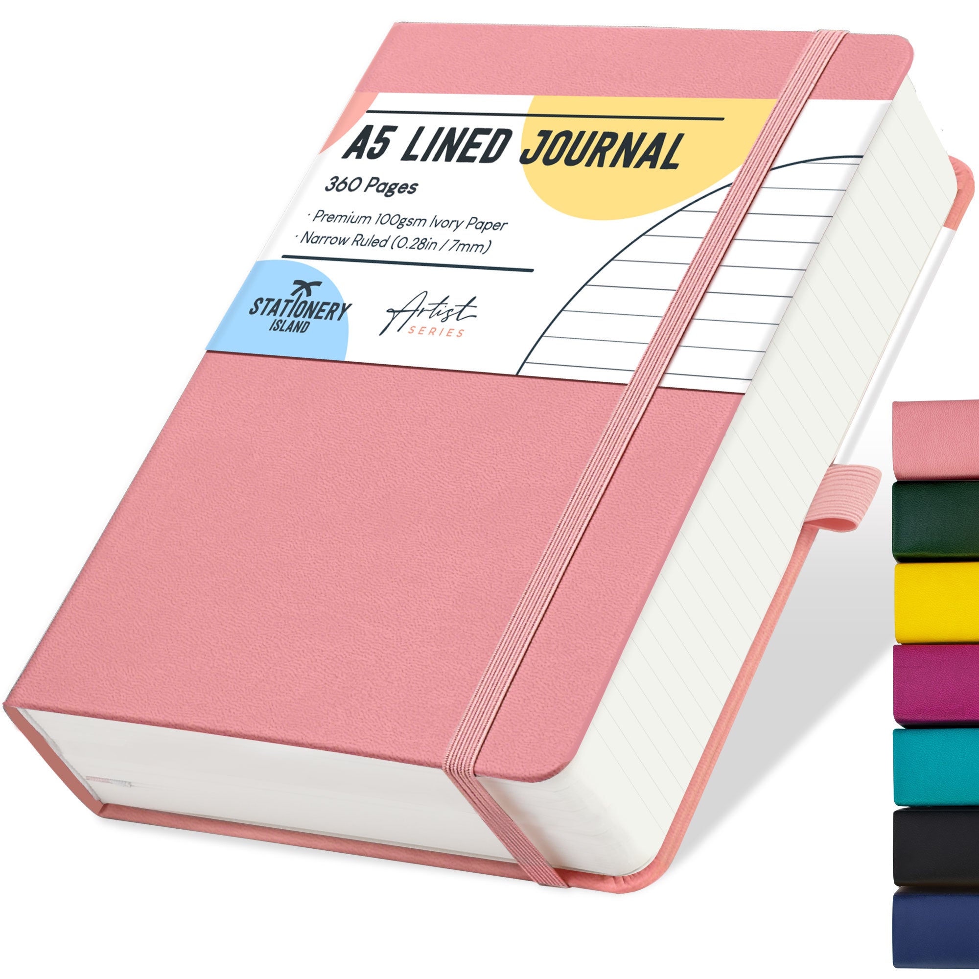 stationery-island-journals-a5-journal-liniert-berry-360-seiten image 4