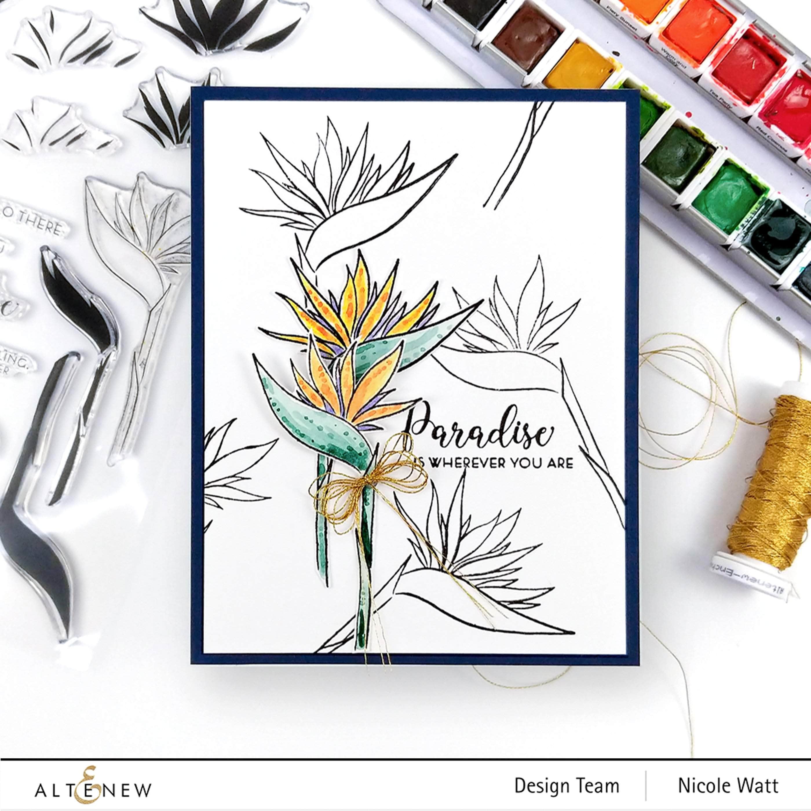 altenew-bird-of-paradise-stempelset-blumen-6x8-27-teilig image 5