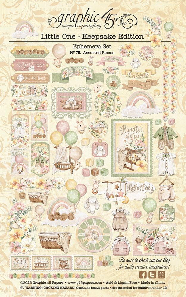 graphic-45-little-one-keepsake-edition-papier-set-baby-12x12 image 5