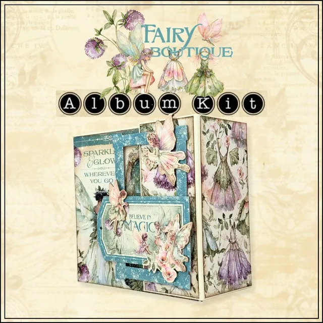 graphic-45-fairy-boutique-album-kit-feen-bastelset image 1