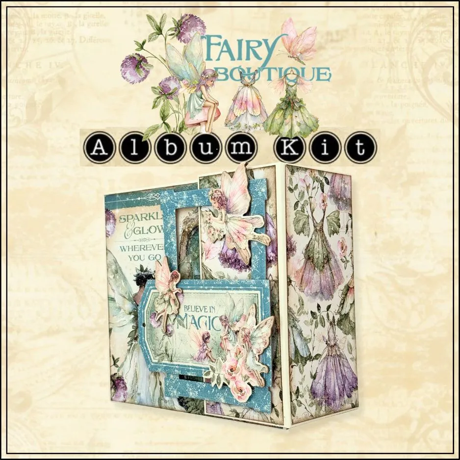graphic-45-fairy-boutique-album-kit-feen-bastelset image 1