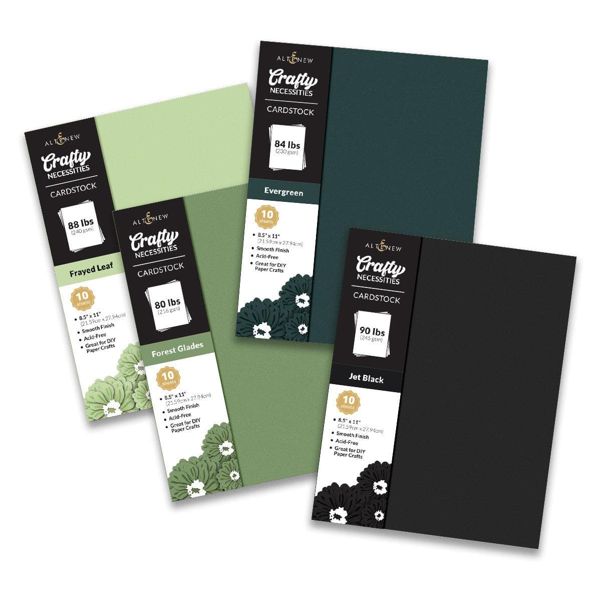 altenew-green-fields-cardstock-bundle-fotokarton-40-blatt image 1