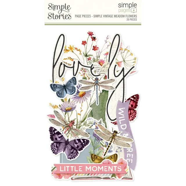 simple-stories-simple-pages-meadow-flowers-page-pieces-20-teile image 1