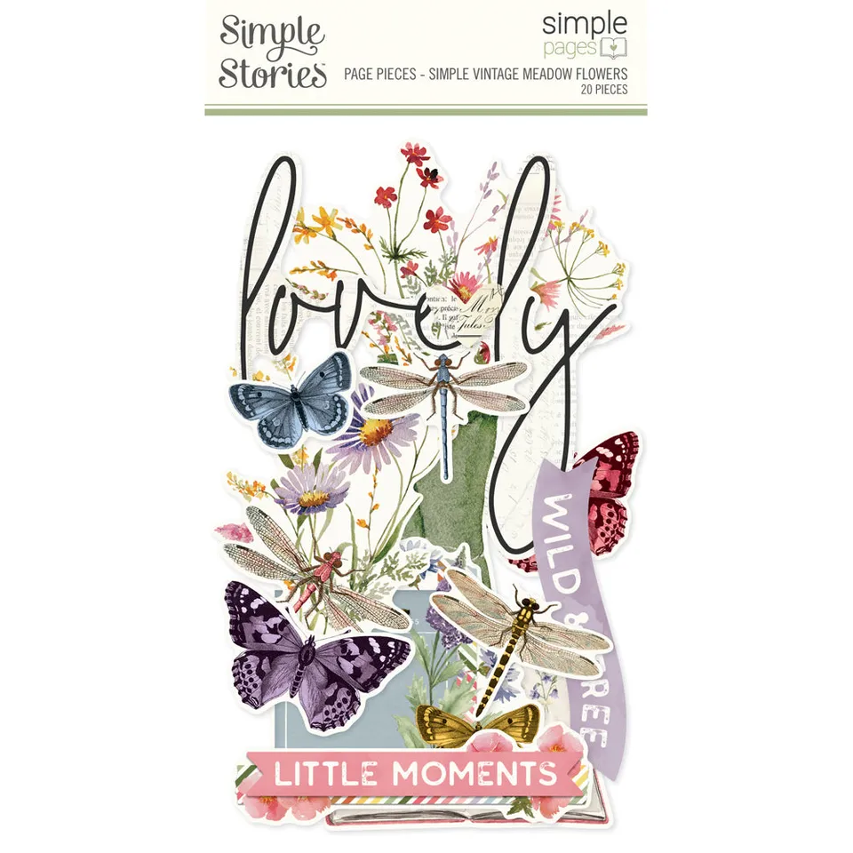 simple-stories-simple-pages-meadow-flowers-page-pieces-20-teile image 1