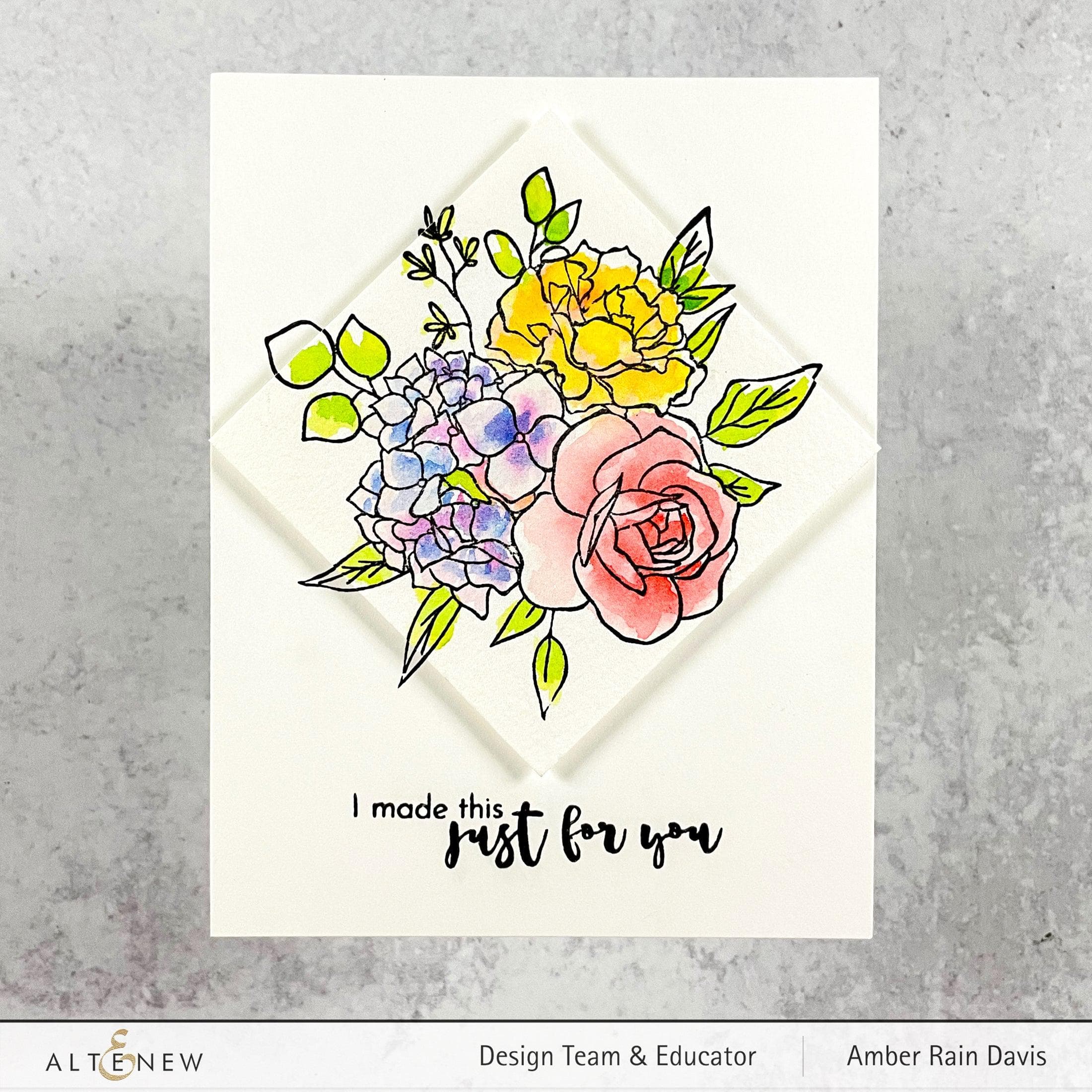 altenew-inky-bouquet-simple-coloring-schablone-floral image 4