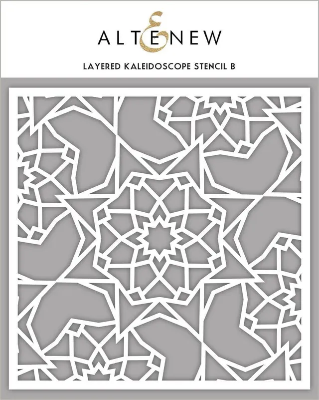 altenew-layered-kaleidoscope-b-stencil-6x6-geometrisch image 1