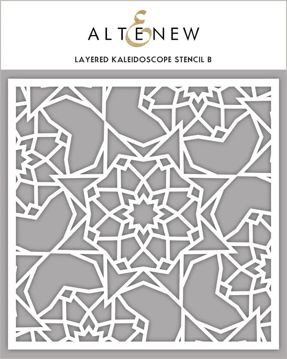 altenew-layered-kaleidoscope-b-stencil-6x6-geometrisch image 1