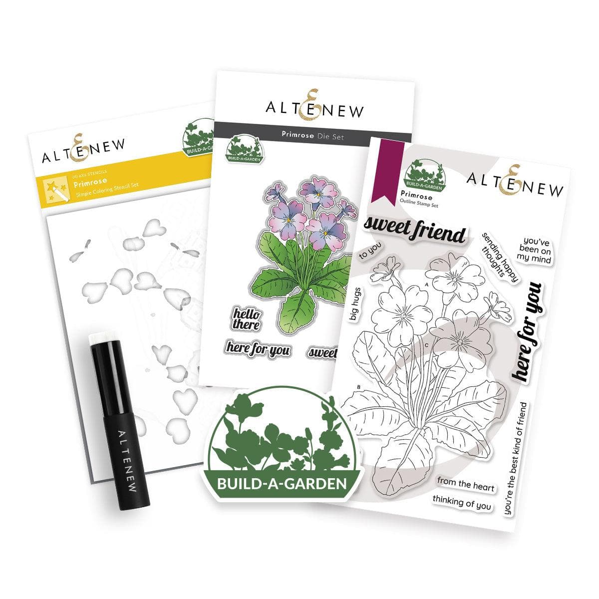 altenew-build-a-garden-primrose-stempelset-clear-stamps-floral image 1