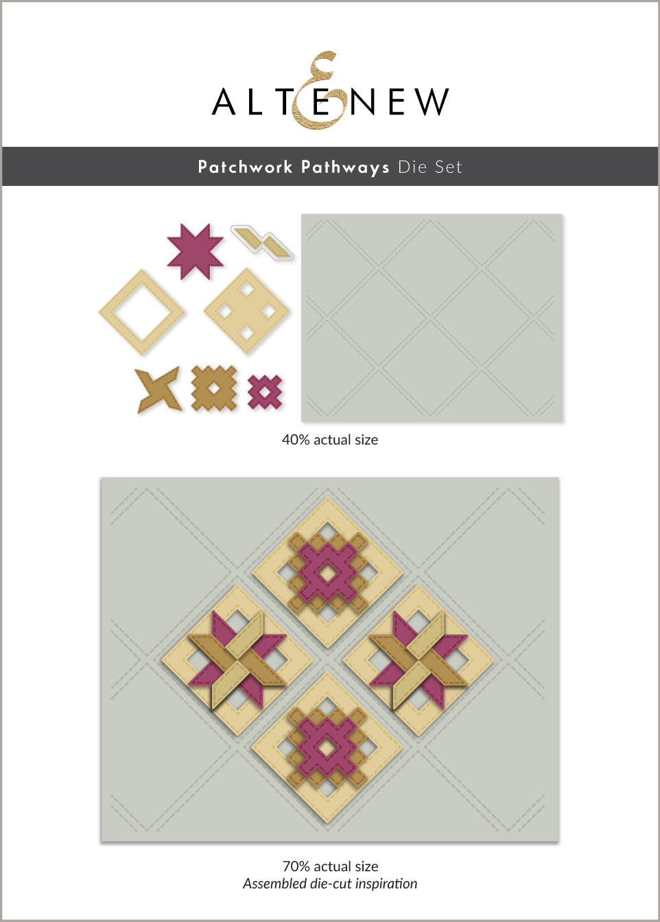 altenew-patchwork-pathways-stanzschablonen-quilt-8-teilig image 1