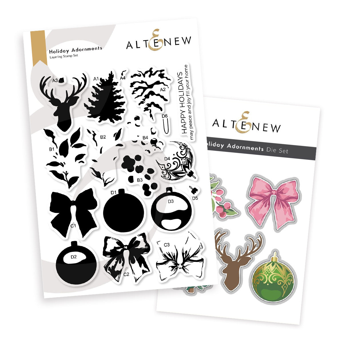 altenew-holiday-adornments-stempel-stanzen-bundle-weihnachten image 1