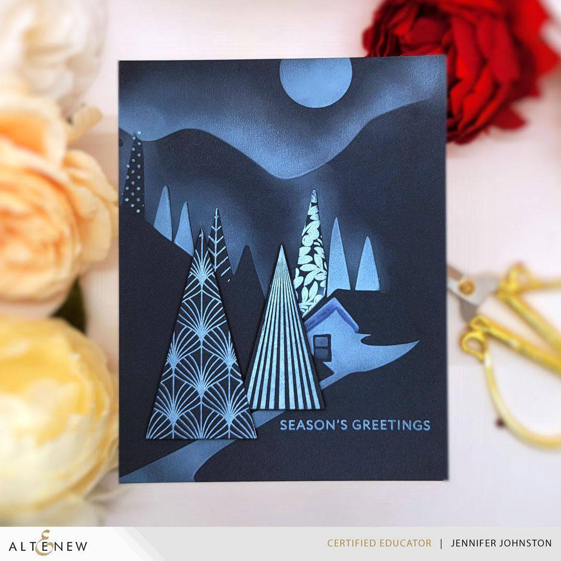 altenew-festive-triangles-press-plate-geometrisch-bundle image 5