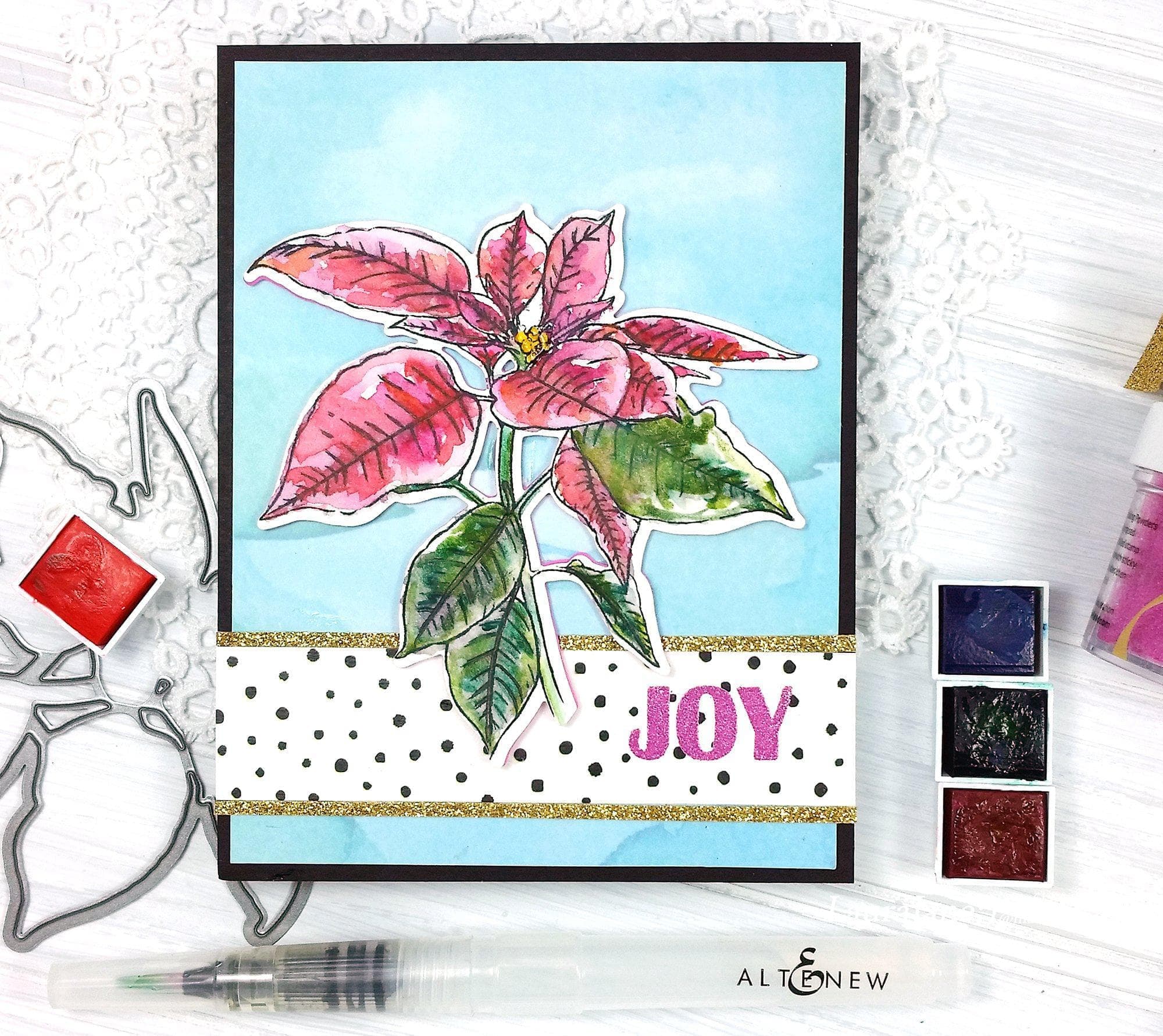 altenew-festive-poinsettia-stempel-stanze-weihnachtsstern image 6