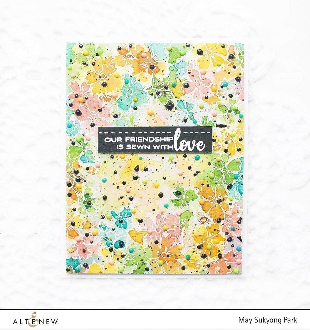 altenew-starry-flowers-stempelset-4x6-outline-beileid image 7