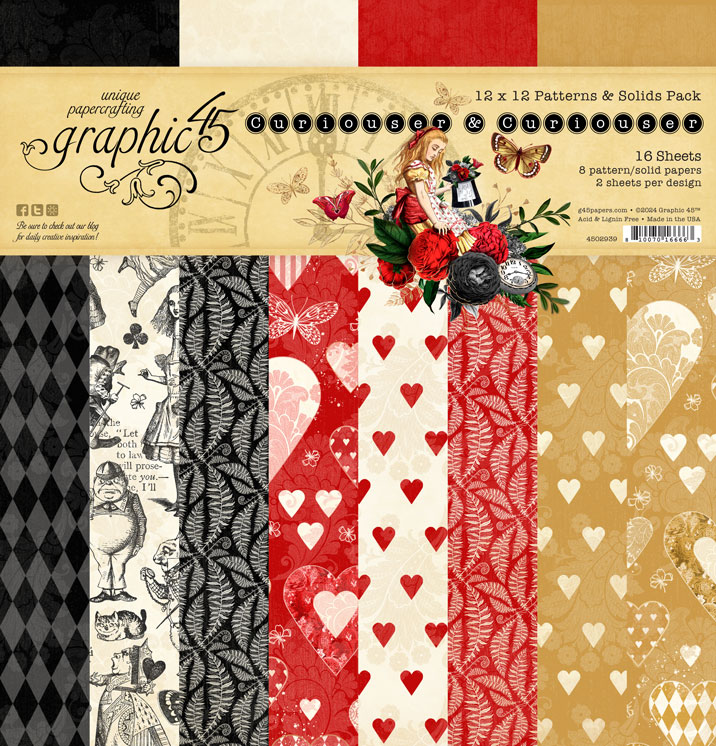 graphic-45-curiouser-curiouser-12x12-papier-16-blatt-alice image 1