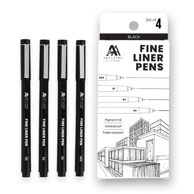 altenew-fine-liner-pens-2-0-fineliner-schwarz-4er-set image 1