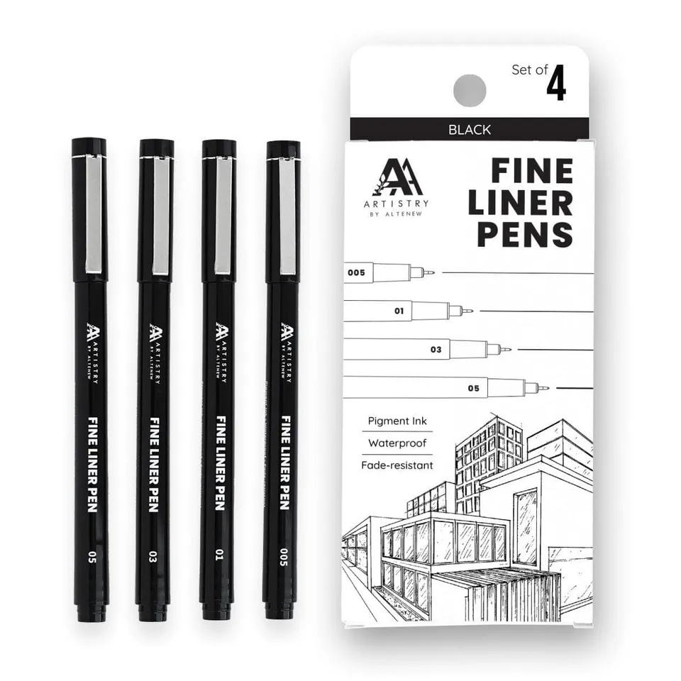 altenew-fine-liner-pens-2-0-fineliner-schwarz-4er-set image 1