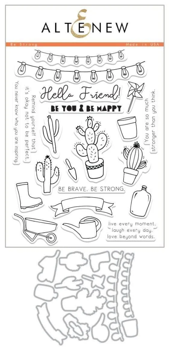 altenew-be-strong-stempel-stanzen-bundle-kaktus-set image 1