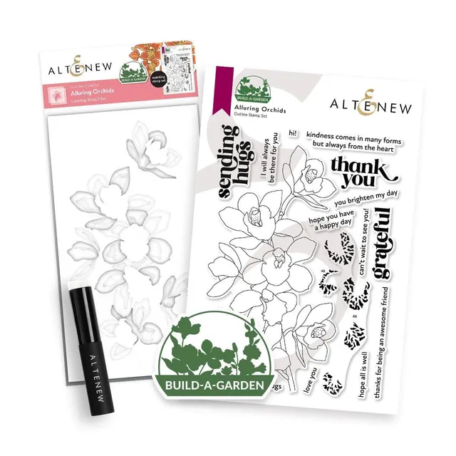 altenew-build-a-garden-alluring-orchids-stempelset-mit-stencils image 1
