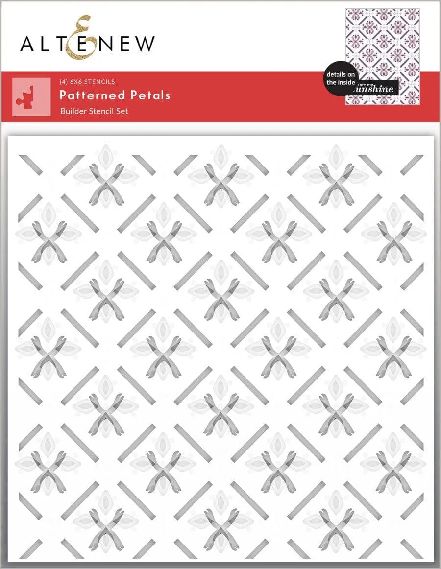 altenew-patterned-petals-schablonen-set-4in1-blumen-6x6 image 1