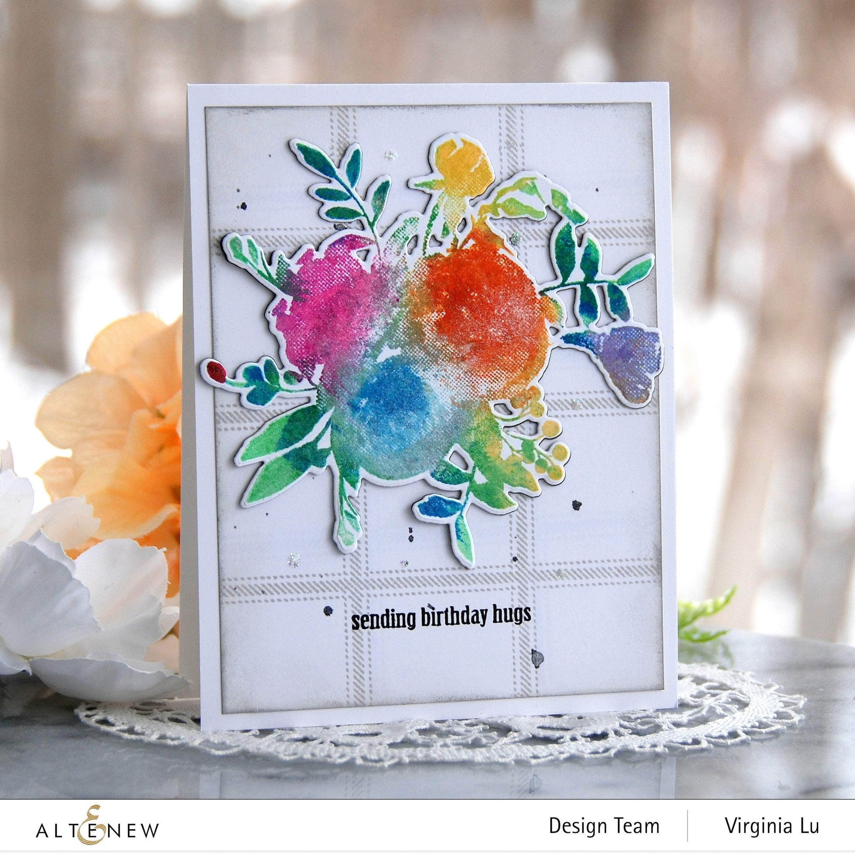 altenew-watercolor-halftone-stempelset-blumen-6x8 image 5