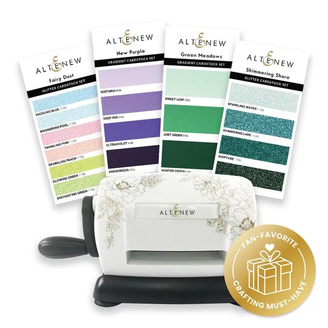 altenew-mini-blossom-stanzmaschine-mit-gradient-cardstock-bundle image 1